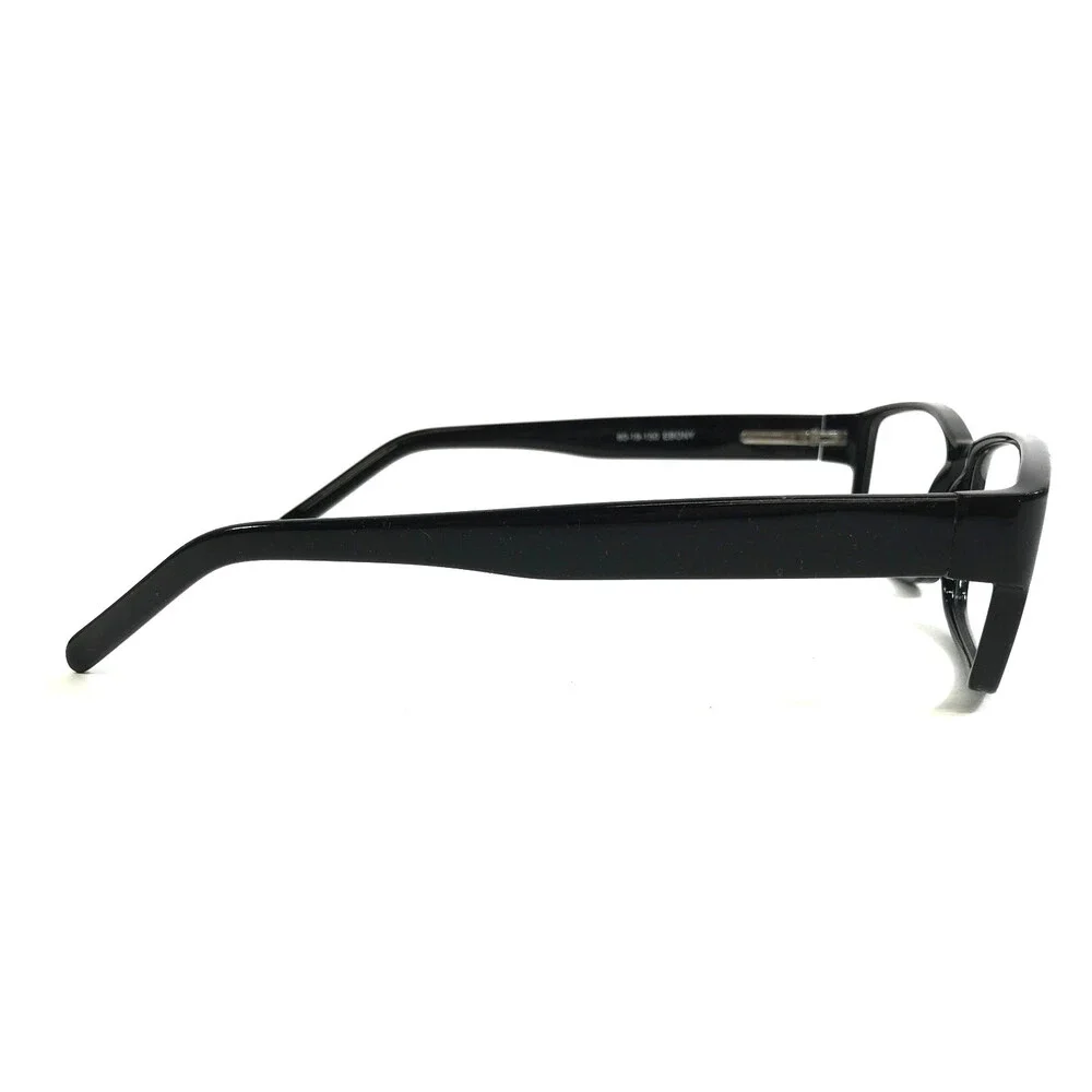 Casino Eyewear Eyeglasses Frames CLINT EBONY Black Rectangle Full Rim 60-19-150